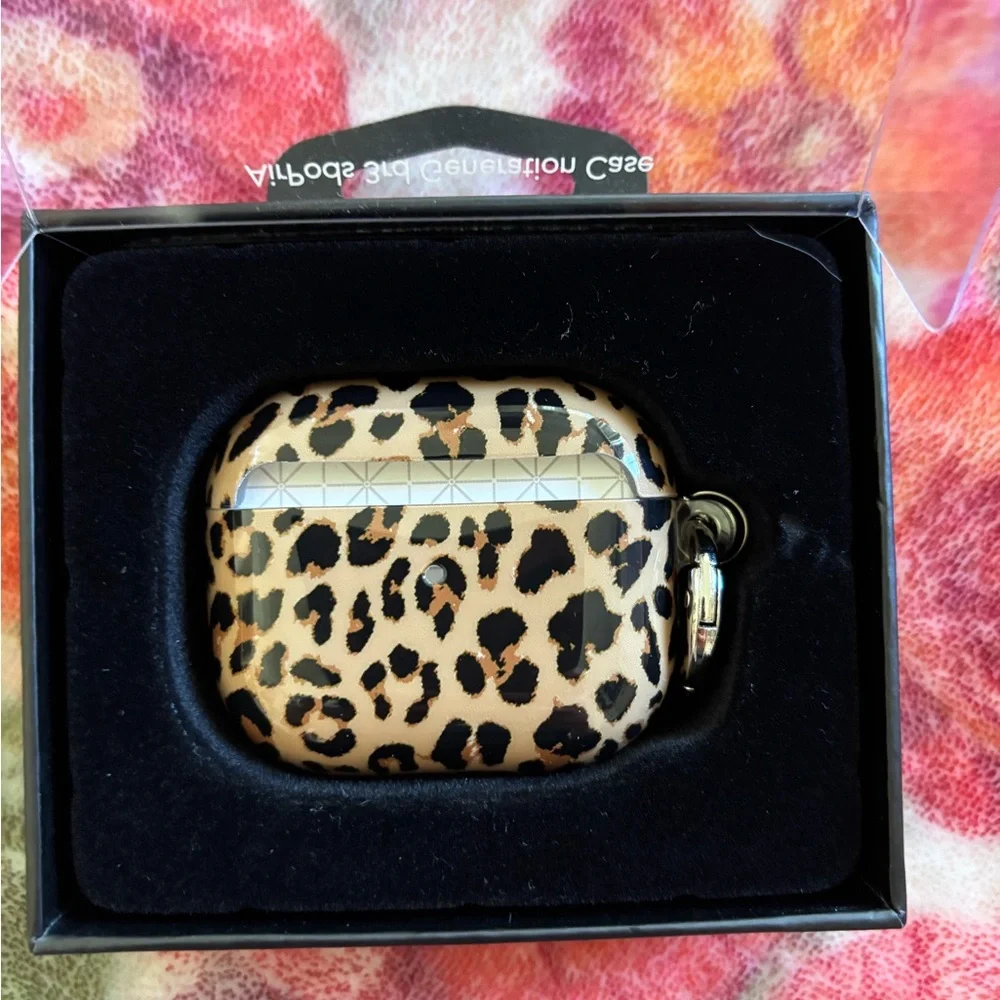 Wildflowers Leopard Print AirPods Case